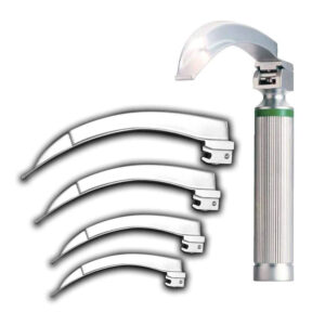 Laryngoscope Mega light Kit - Sizes 1.2.3.4 Plus Handle & Case