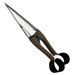 Rigged Sheep Shear Double Bow Taped and Covered with Leather Powder Coated 14″