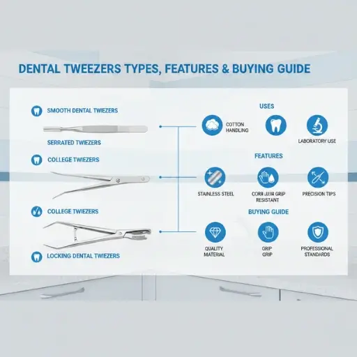 Smooth Dental Tweezers