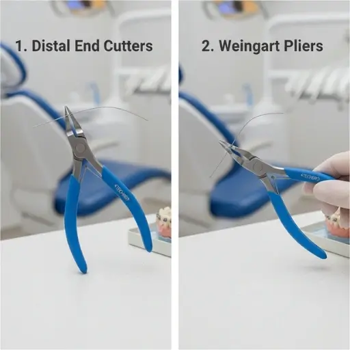 1. Distal End Cutters 2. Weingart Pliers